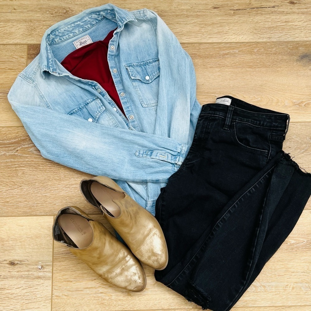 Bass Jean Long Sleeve Size M